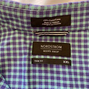 Plaid Nordstrom Tech-Smart Short Sleeve Button-up shirt - XXL